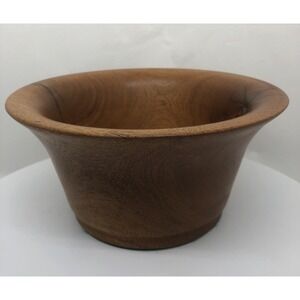 Hand Carved Wood Bowl 3" Tall 6" Wide Great For Snacks or Candy or Trinkets Keys